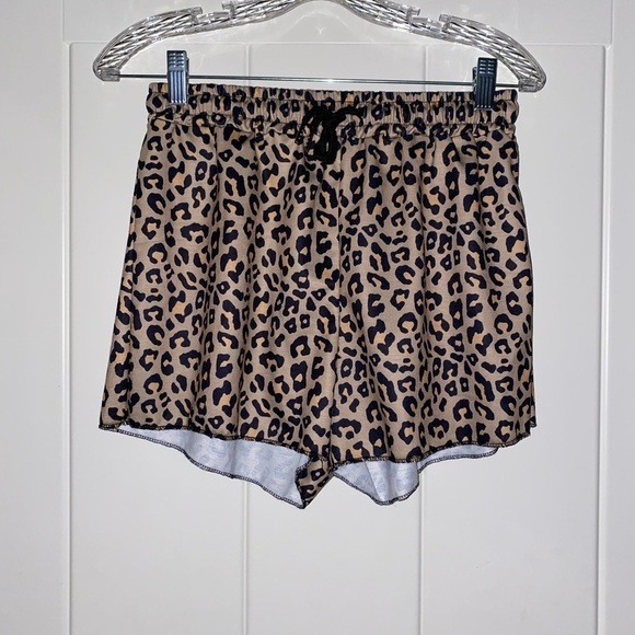 Free Style Animal Print Women 2pcs Short Sleep Set Loungewear Warm Cotton Blend - Picture 3 of 11